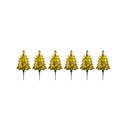 6 Pack Pre Lit Artificial Christmas Tree 45Cm Solar Powered Mini Trees