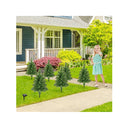 6 Pack Pre Lit Artificial Christmas Tree 45Cm Solar Powered Mini Trees