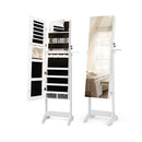 Freestanding Jewelry Cabinet Armoire Lockable Jewelry Organizer