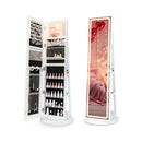 Swivel Jewelry Cabinet With Led Lights And Full Length Mirror