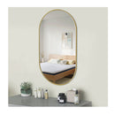 900X500Mm Bathroom Bedroom Mirror Oval Aluminium Frame Wall Mount