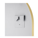900X500Mm Bathroom Bedroom Mirror Oval Aluminium Frame Wall Mount