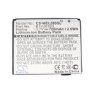 Cameron Sino Cs Mel580Sl 700Mah Battery For Mobistel Touch El580 Phone