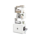 Modern Cat Litter Box Enclosure With Storage Corner Bookshelf