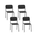 Modern Dining Chairs Set Of 4 With Tilted Backrest