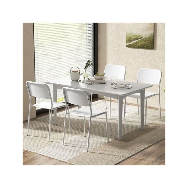 Modern Dining Chairs Set Of 4 With Tilted Backrest