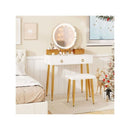 Modern Makeup Vanity Desk Dressing Table With 3 Color Light