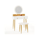 Modern Makeup Vanity Desk Dressing Table With 3 Color Light
