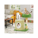 Modern Small Cat Tower Tree With Sisal Scratching Posts
