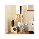 Modern Tall Cat Tower With Double Condos And Jumping Platforms