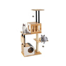 Modern Tall Cat Tower With Double Condos And Jumping Platforms