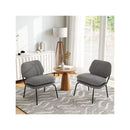 Modern Upholstered Accent Chair With Fabric Covering