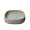Solid Limestone Square Basin Matte Stone Finish Above Counter Top 440mm