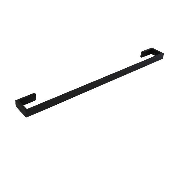 Montangna Stainless Steel Single Towel Rail 750mm Matte Black