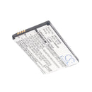 Cameron Sino Cs E1000Sl 800Mah Battery For Motorola E1000 Mobile