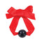Sex And Mischief Amor Satin Ball Gag Red Black Mouth Restraint