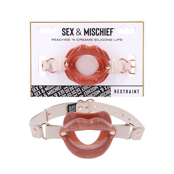 Sex And Mischief Peaches N Creame Silicone Lips Peach Mouth Restraint