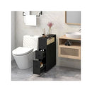 Slim Bathroom Cabinet Movable With 2 Drawers
