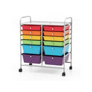 Movable 12 Drawer Storage Trolley With 2 Lockable
