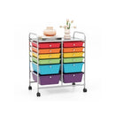 Movable 12 Drawer Storage Trolley With 2 Lockable