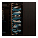 B Series Rotating Shoe Rack 12 Tier Cabinet Teal Finish