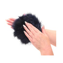 Sex And Mischief Cougar Spiked Sensory Glove Navy Blue Furry Glove