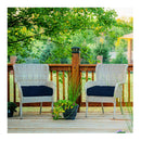 2 Pieces 53 X 53 Cm Patio Chair Seat Cushions For Indoor And Outdoor