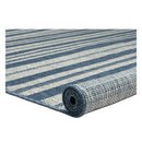 Navy Stripe Palm Beach Rug 155Cmx220Cm