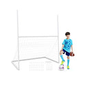 2 In 1 Backyard Football Net With Pe Netting For Park Backyard School