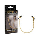 Fetish Fantasy Gold Chain Nipple Clamps Gold Nipple Clamps With Chain