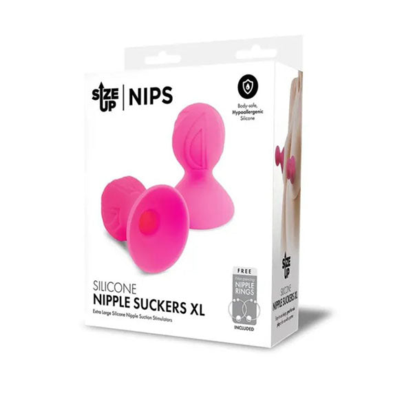 Size Up Silicone Nipple Suckers Xl Pink Set Of 2