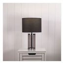 Nizio Grey Glass Table Lamp