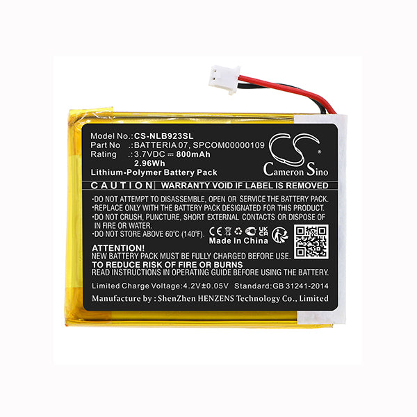 Cameron Sino Cs Nlb923Sl 800Mah Battery For Nolan N Com B902 L 2023