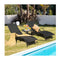Foldable Chaise Lounge Chairs with 5 level Adjustable Backrest for Backyard