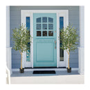 182Cm Artificial Olive Tree In Cement Pot With Leaves And Fruits
