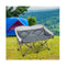 Outdoor Double Folding Camping Chair with Armrest and Carry Bag Grey