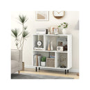 Open Shelf Bookcase With 4 Compartments