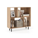 Open Shelf Bookcase With 4 Compartments
