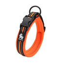Heavy Duty Reflective Dog Collar Orange