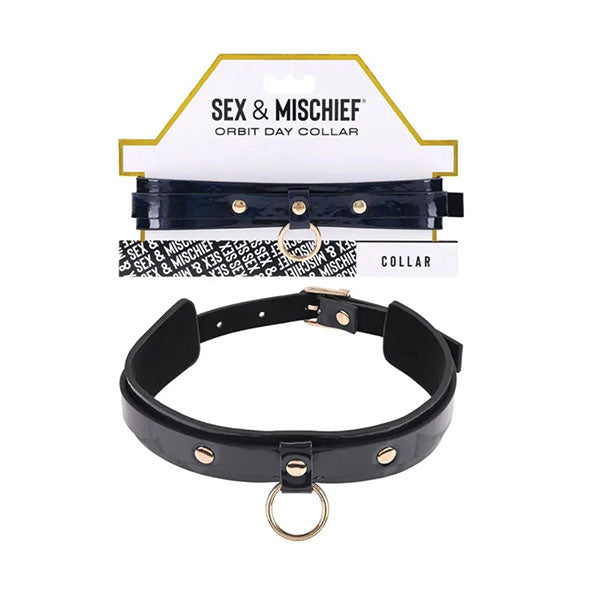Sex And Mischief Orbit Day Collar Black Collar