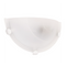 Alabaster Glass Wall Light With White Clips