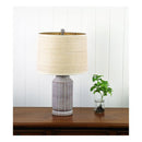 Stote Textured Lamp With Harp Shade