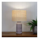 Stote Textured Lamp With Harp Shade
