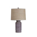 Stote Textured Lamp With Harp Shade