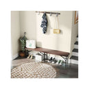 Portable Folding Table With Rattan Like