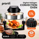Pronti 17L Digital Family Turbo Convection Oven Broiler Cooker - Black