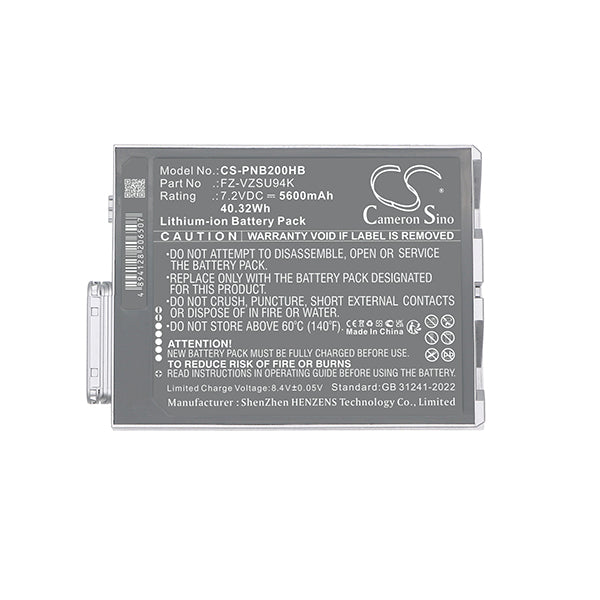 Cameron Sino Cs Pnb200Hb 5600Mah Battery For Panasonic Toughpad Fz M1