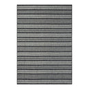 Stripe Anthracite Palm Beach Rug 155Cmx220Cm