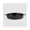 25Cm Round Ribbed Cast Iron Frying Pan With Handle