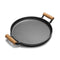 Soga 35Cm Cast Iron Fryingpan Skillet Fry Platter Wooden Handle No Lid